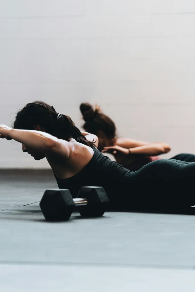 Equipo de pilates, en clase
