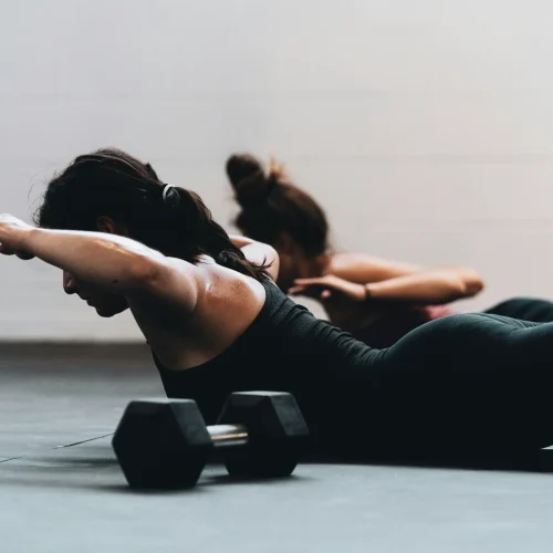 Equipo de pilates, en clase